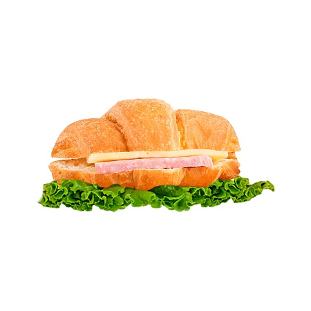 Бутерброд-круассан с ветчиной и сыром (20шт/уп)